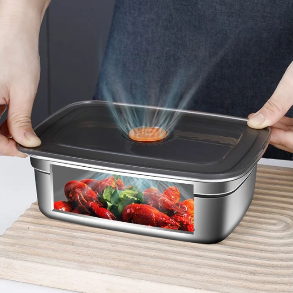 Kitchen Baking Tray Storage - Caja de Conservación Portátil de Acero