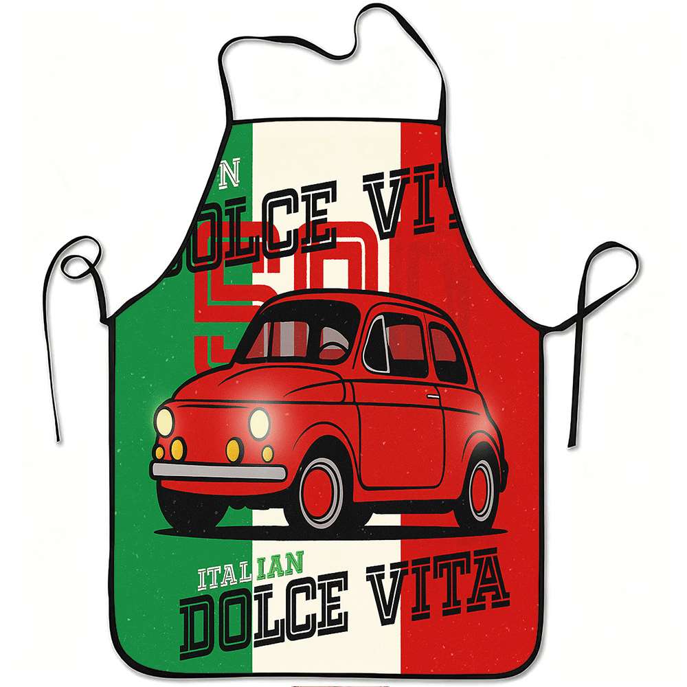 Kitchen Baking Gift Ideas - 1 delantal divertido con temática italiana,