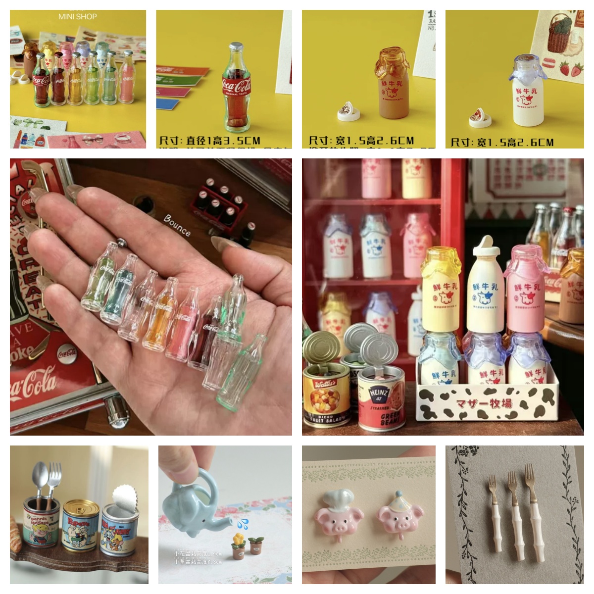 Miniature Baking Kitchen - Set de Mini Botellas de Cola