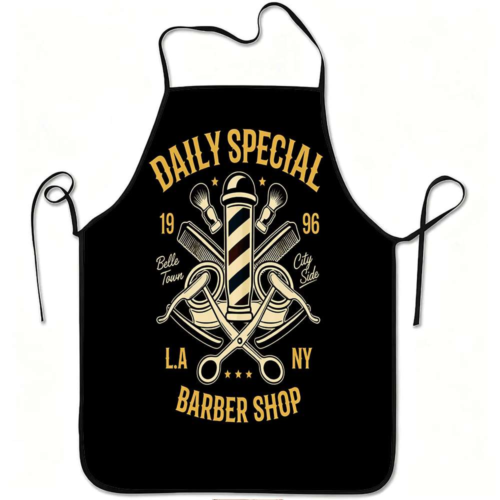 Kitchen Baking Gift Ideas - Delantal con diseño de barbería, oferta