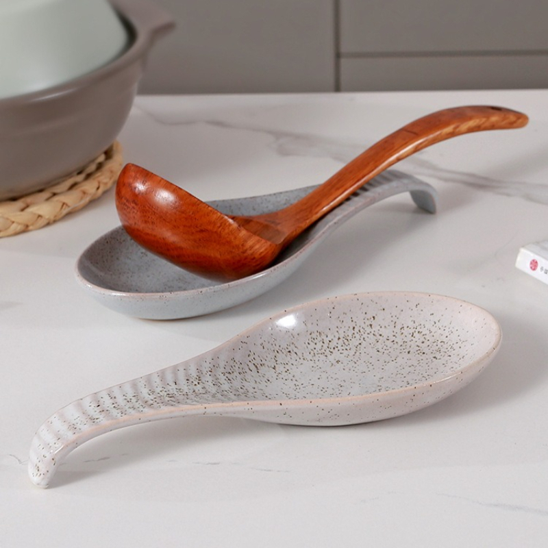 Kitchen Baking Appliances - Reposacucharas de Cerámica para Estufa, Soporte