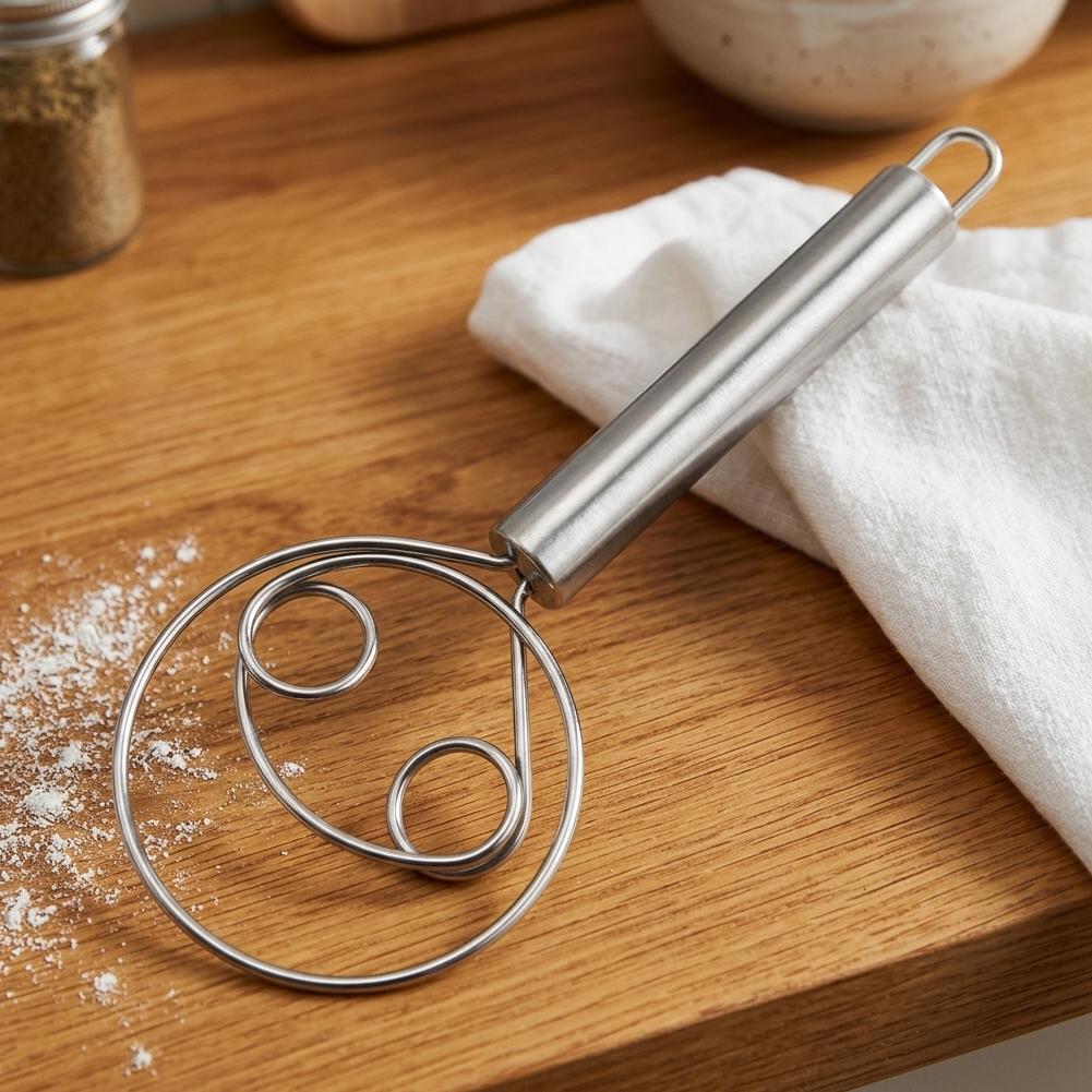 Batidor de masa de acero inoxi - Kitchen Baking Ware reseña y precio