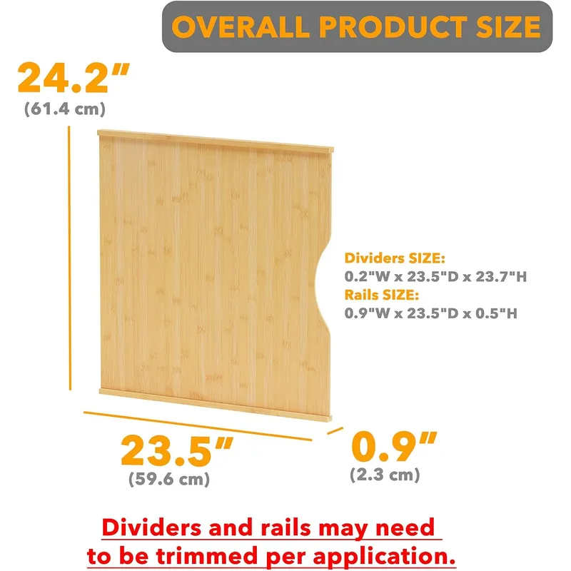 Paquete de 6 separadores de ba - Kitchen Cabinet Baking Sheet Organizer reseña y precio