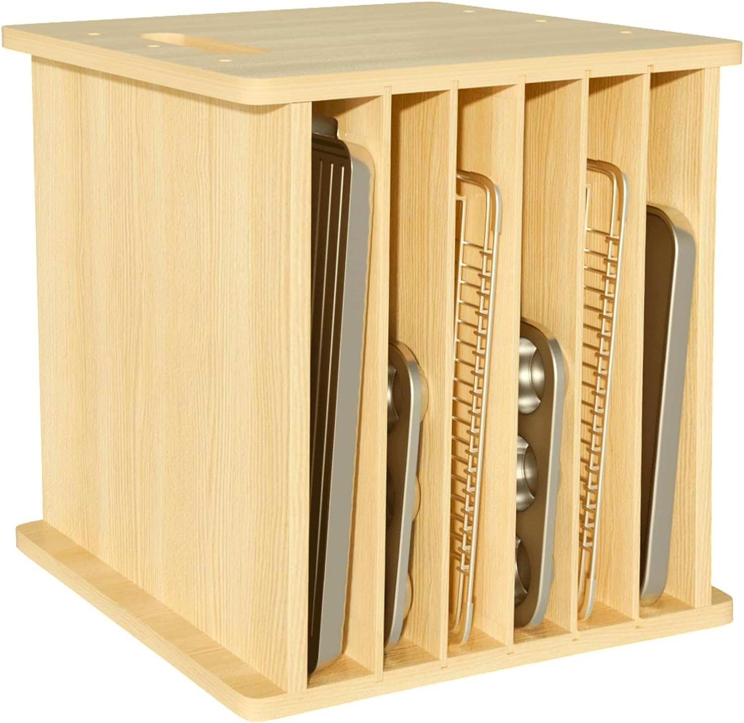 Organizador de bandejas de mad - Kitchen Cabinet Baking Sheet Organizer reseña y precio