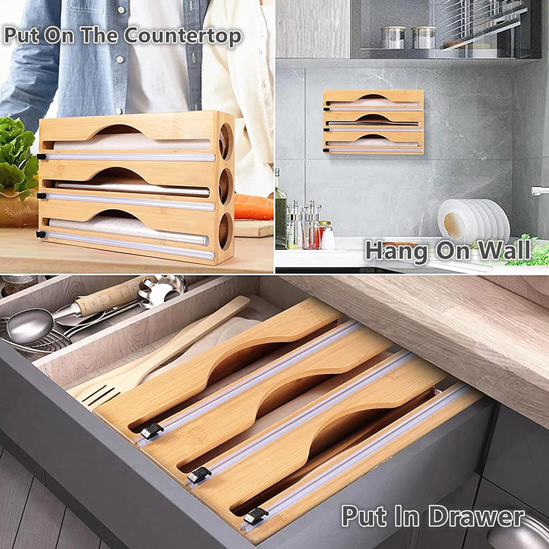 Caja de corte 3 en 1 para film - Kitchen Baking Tray Storage reseña y precio