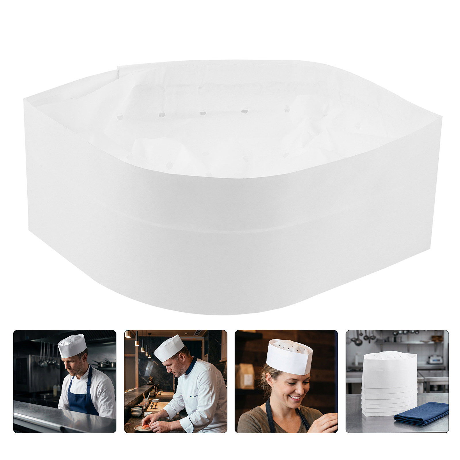 30 gorros desechables de papel - Kitchen Baker reseña y precio