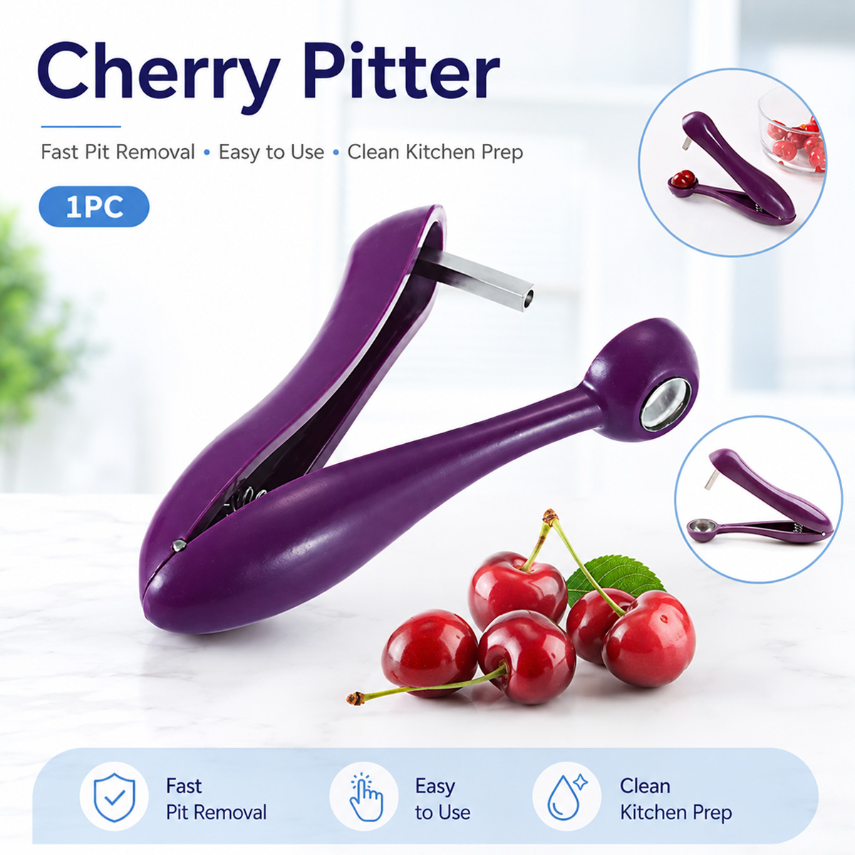Descorazonador de cerezas y ac - Kitchen Tools In Baking reseña y precio