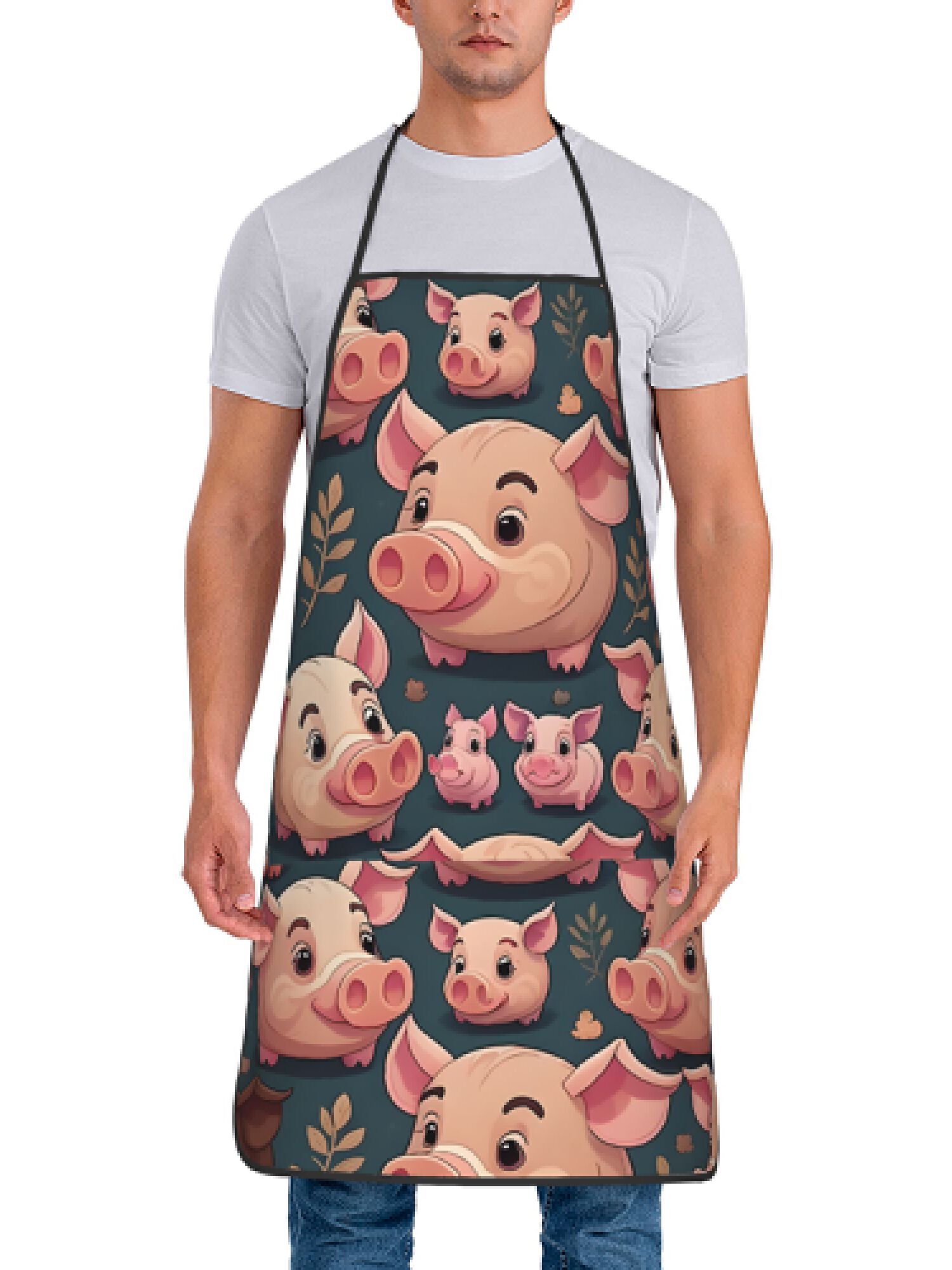 Delantal con diseño de cerdo r - Kitchen Baking Gift Ideas reseña y precio
