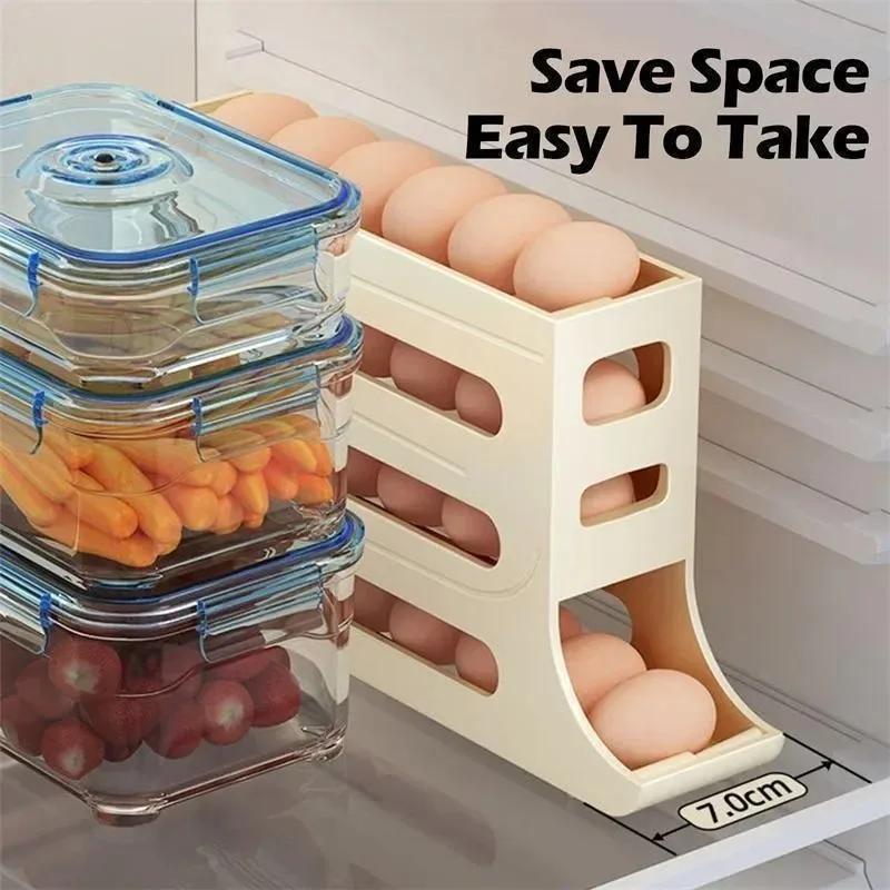 Caja de almacenamiento de huev - Kitchen Baking Tray Storage reseña y precio